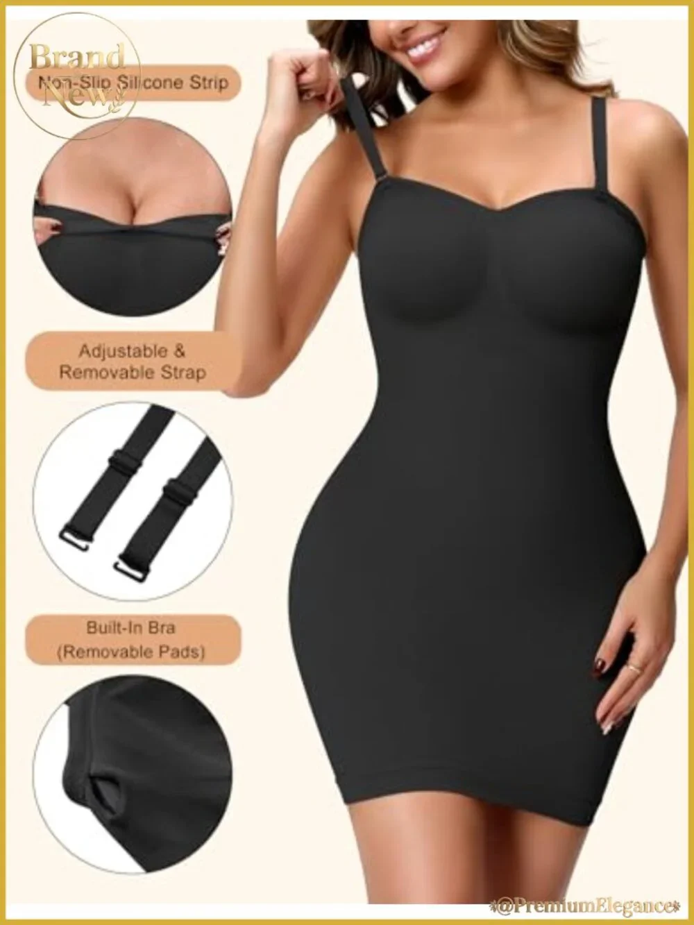 N/A strapless shapewear